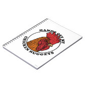 Handen van mijn kipnuggets notitieboek (Linkerzijde)