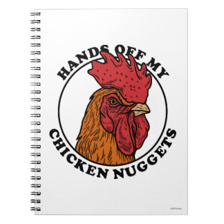 Handen van mijn kipnuggets notitieboek