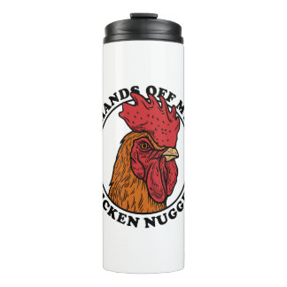 Handen van mijn kipnuggets thermosbeker