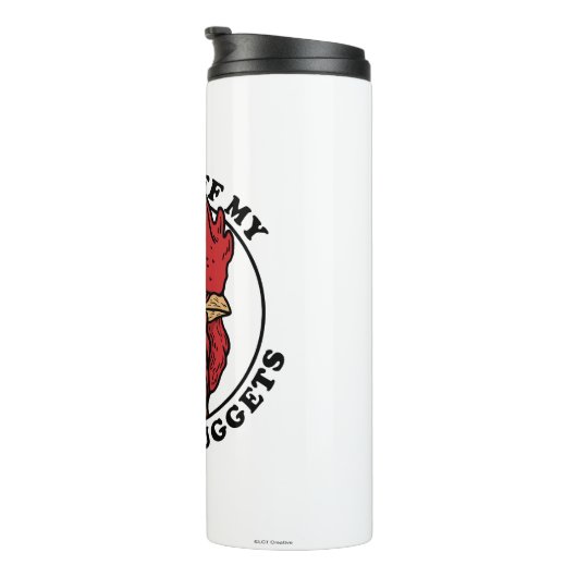 Handen van mijn kipnuggets thermosbeker (Geroteerd rechts)