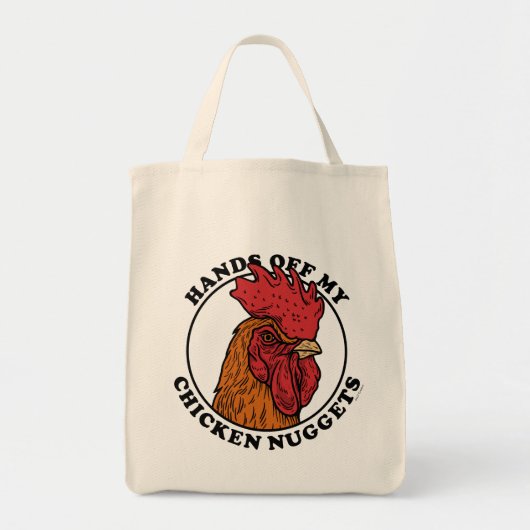 Handen van mijn kipnuggets tote bag (Voorkant)