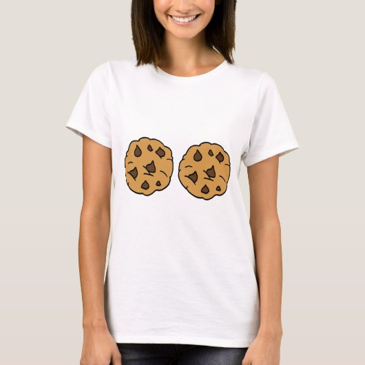 Handen van mijn koekjes! Twee chocolade Chip Cooki T-shirt (Voorkant)