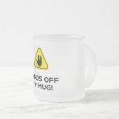 Handen van mijn mok! matglas koffiemok (Voorkant rechts)