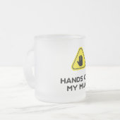 Handen van mijn mok! matglas koffiemok (Voorkant links)
