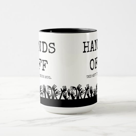 Handen van mijn mok! mok (Midden)