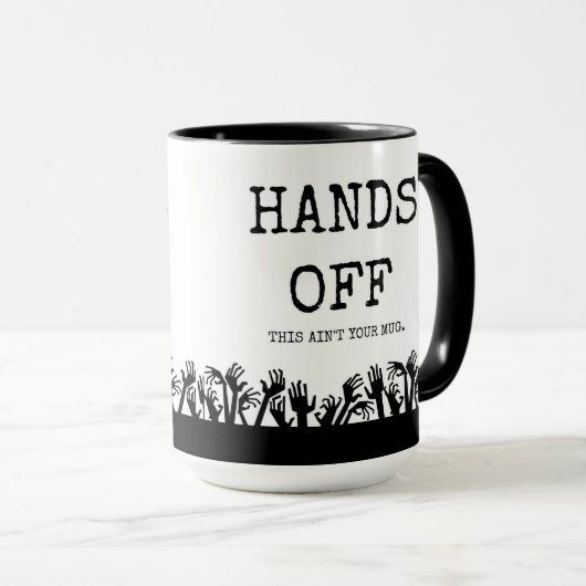 Handen van mijn mok! mok (Voorkant rechts)