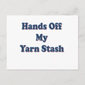 Handen van mijn Yarn Stash Briefkaart (Voorkant)