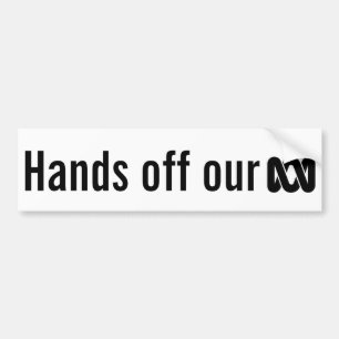 Handen van onze ABC-bumpersticker Bumpersticker