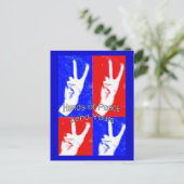 Handen van 'Peace-Lend Yours' Briefkaart (Staand voorkant)