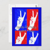 Handen van 'Peace-Lend Yours' Briefkaart (Voorkant / Achterkant)