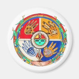 Handen van tijdmagneet magneet