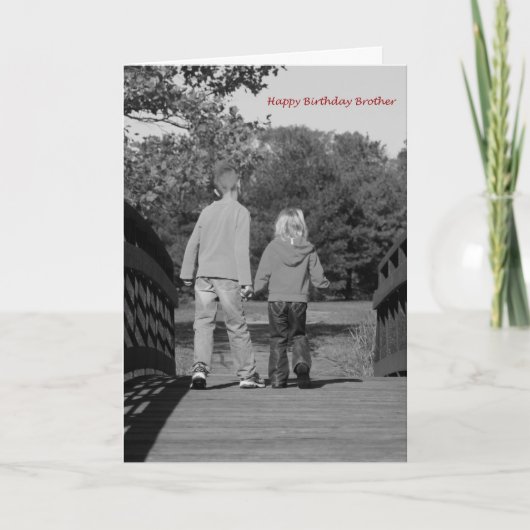Handen vasthouden - Broer Kaart (Voorkant)