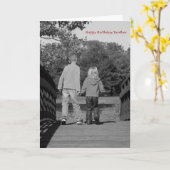 Handen vasthouden - Broer Kaart (Gele Bloem)