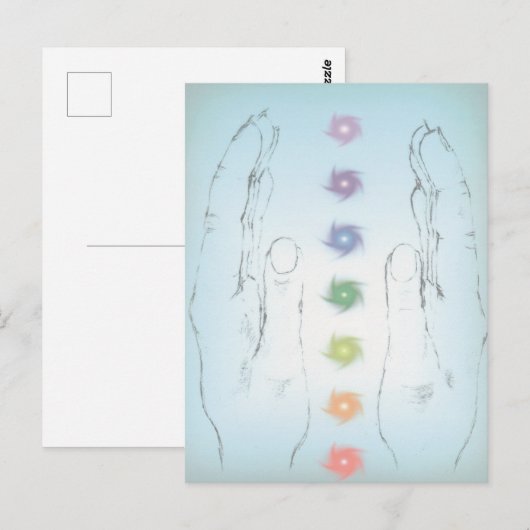 Handen voor heling briefkaart (Voorkant / Achterkant)