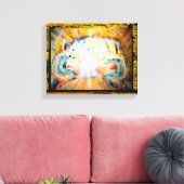 Handen voor heling canvas afdruk (Insitu (Woonkamer))