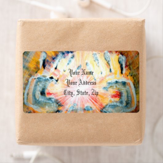 Handen voor heling etiket (Insitu)