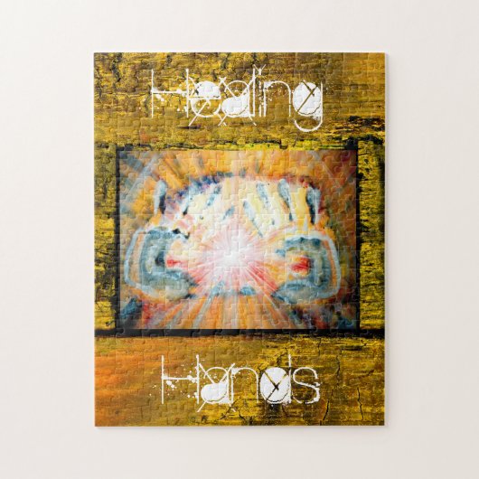 Handen voor heling legpuzzel (Verticaal)