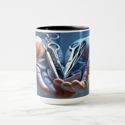 Handen voor heling mok (Midden)