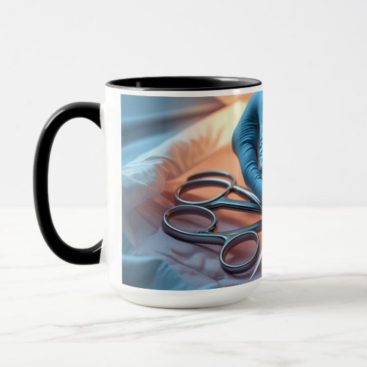 Handen voor heling mok (Links)