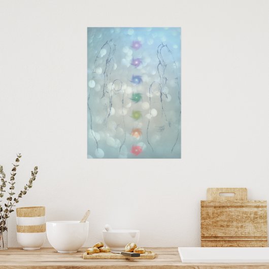 Handen voor heling poster (Keuken)