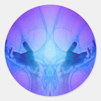 Handen voor heling ronde sticker