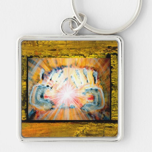 Handen voor heling sleutelhanger (Voorkant)