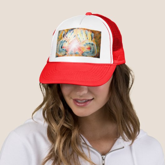 Handen voor heling trucker pet (In situ)