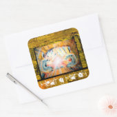 Handen voor heling vierkante sticker (Envelop)
