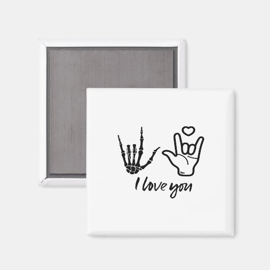 Handen vormen - Skelet Hart Handen Magneet (Voorkant / Achterkant)