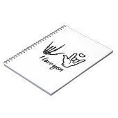 Handen vormen - Skelet Hart Handen Notitieboek (Linkerzijde)