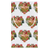 Handen w Bloemen,  Victoriaans Valentijnsdag Klein Cadeauzakje (Achterkant)