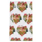 Handen w Bloemen,  Victoriaans Valentijnsdag Klein Cadeauzakje (Voorkant)