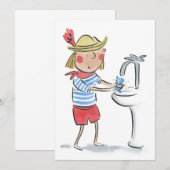 Handen wassen kaart (Voorkant / Achterkant)