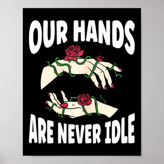 Handen zijn ook nooit inactieve Amerikaanse gebare Poster (Voorkant)