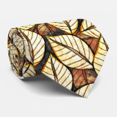 HandEnig Afrikaans geïnspireerd tropisch patroon Stropdas (Opgerold)
