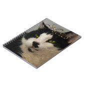 HandEnig zwart-witkatart — Portret Notitieboek (Linkerzijde)