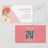 Handenschoonmaakdiensten Handmatige verstuiving QR Visitekaartje (Voorkant / Achterkant)