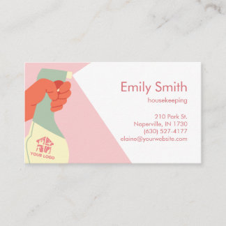 Handenschoonmaakdiensten Handmatige verstuiving QR Visitekaartje