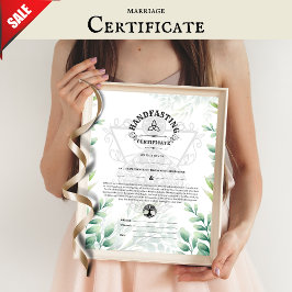 HANDFASTCERTIFICAAT WICCA NATUUR CELTIC 16X20 POSTER