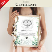 HANDFASTCERTIFICAAT WICCA PAGAN NATUUR 16X20 POSTER