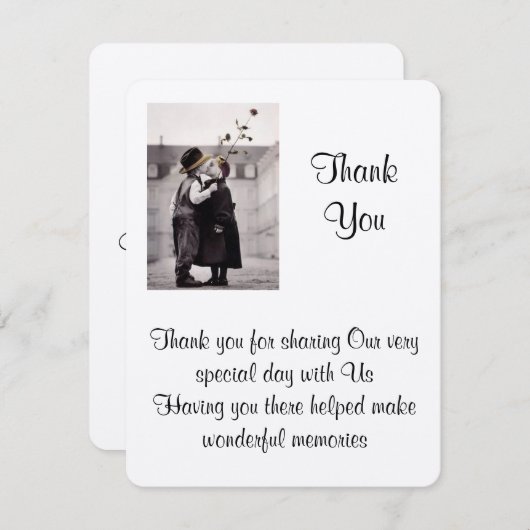 Handfasting Bedankt Card (Voorkant / Achterkant)