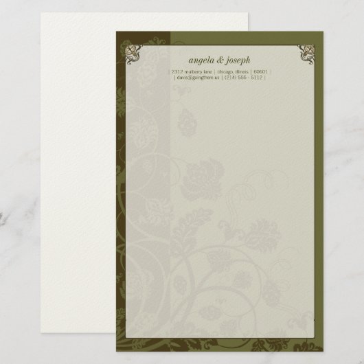 Handfasting Briefpapier (Voorkant / Achterkant)