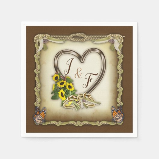 Handfasting Ceremony Party Napkins Servet (Voorkant)