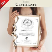 HANDFASTING CERTIFICAAT 16X20 CELTIC WICCA WIT POSTER