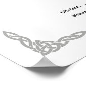 HANDFASTING CERTIFICAAT 16X20 CELTIC WICCA WIT POSTER (Hoek)