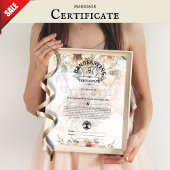HANDFASTING CERTIFICAAT 8,5" x 11" BOHO PAGAN