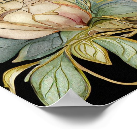 HANDFASTING CERTIFICAAT BLOEMEN CELTISCHE WICCA PA POSTER (Hoek)