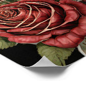 HANDFASTING CERTIFICAAT TARTAN ROZEN ROOD GROEN POSTER (Hoek)