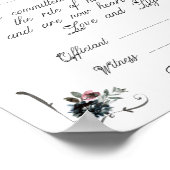 Handfasting Certificate Poster - Op dromen (Hoek)