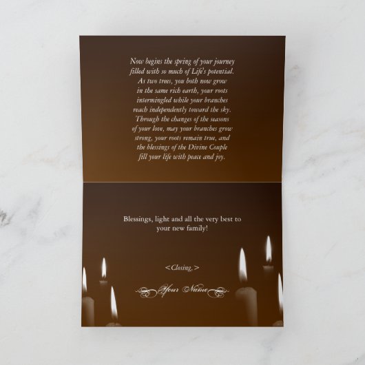 Handfasting Congrats Kaart (Binnen)